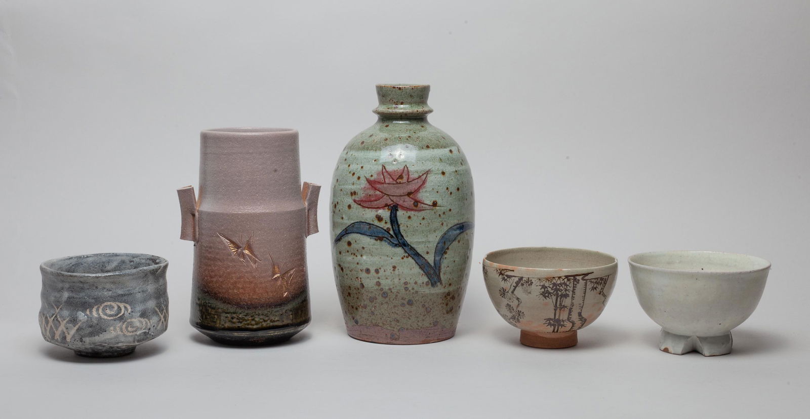 Antique/ Vintage Japanese Tea Bowls & Vases (1 of 15)