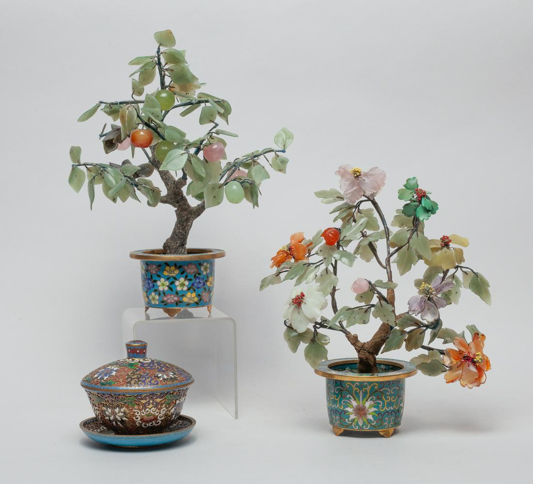 Chinese Cloisonne Bonsai & Bowl (1 of 15)
