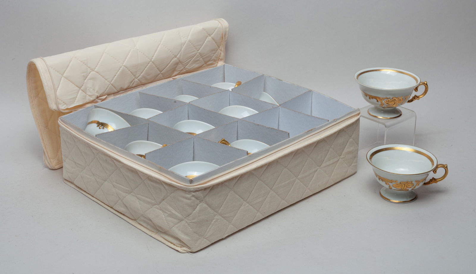 Poland Walbrzych Porcelain Tea Cups Set (1 of 10)