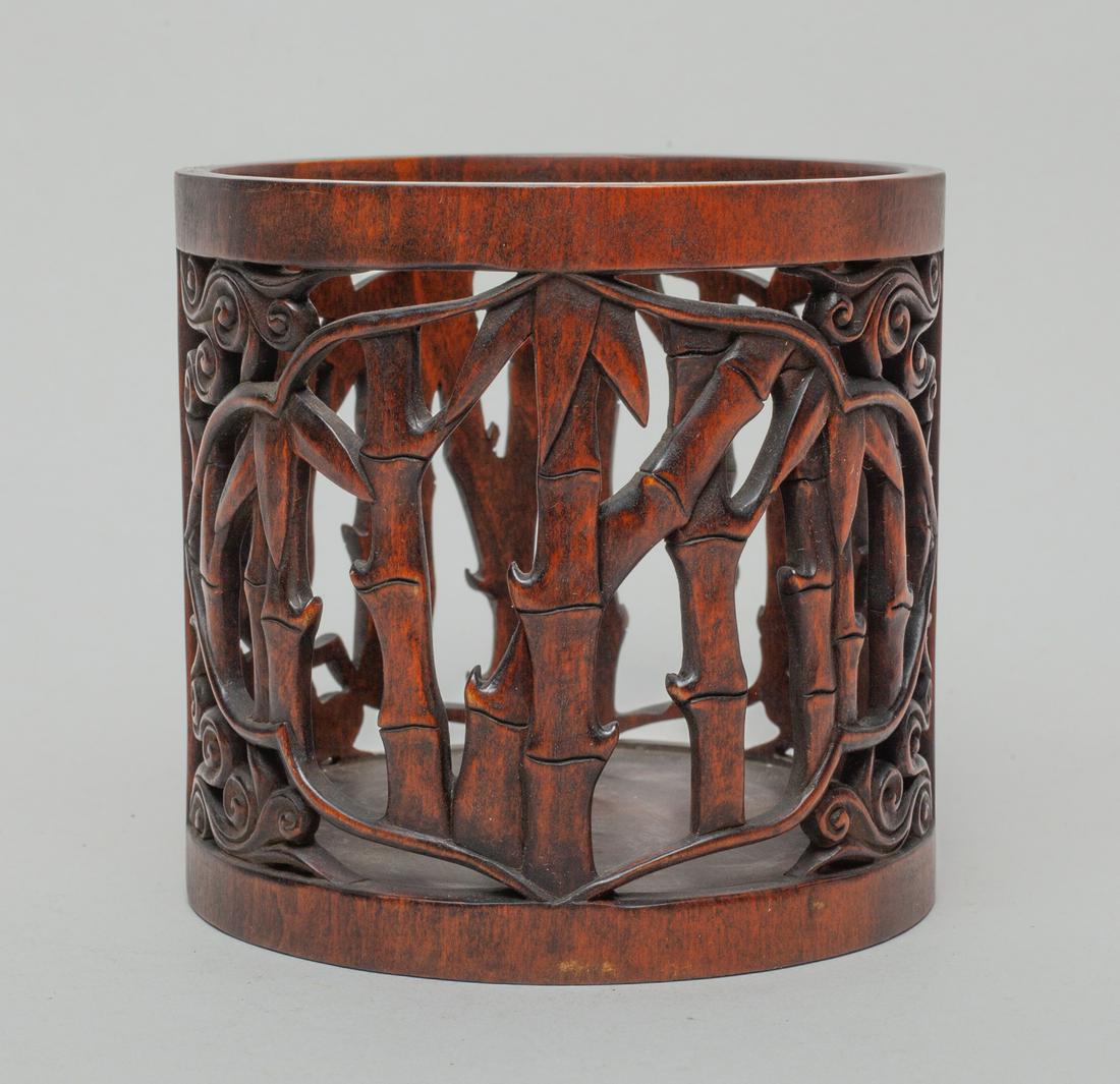 Chinese Carved Brush Pot (1 of 9)