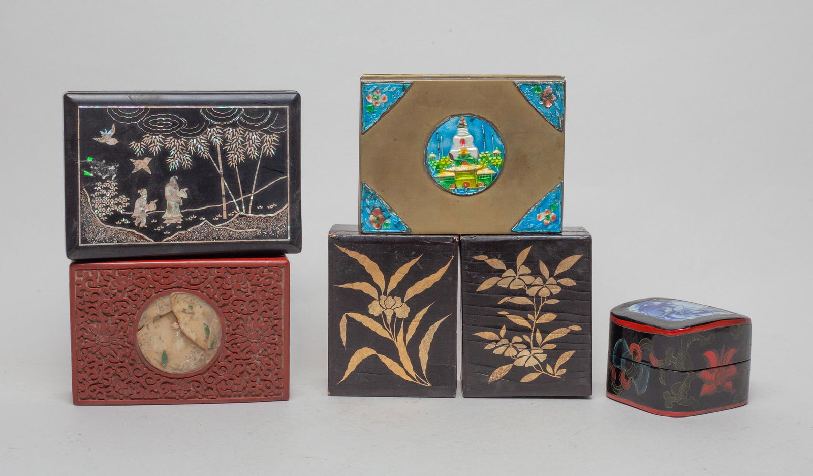 Estate Chinese Jewelry Box Sets (1 of 13)