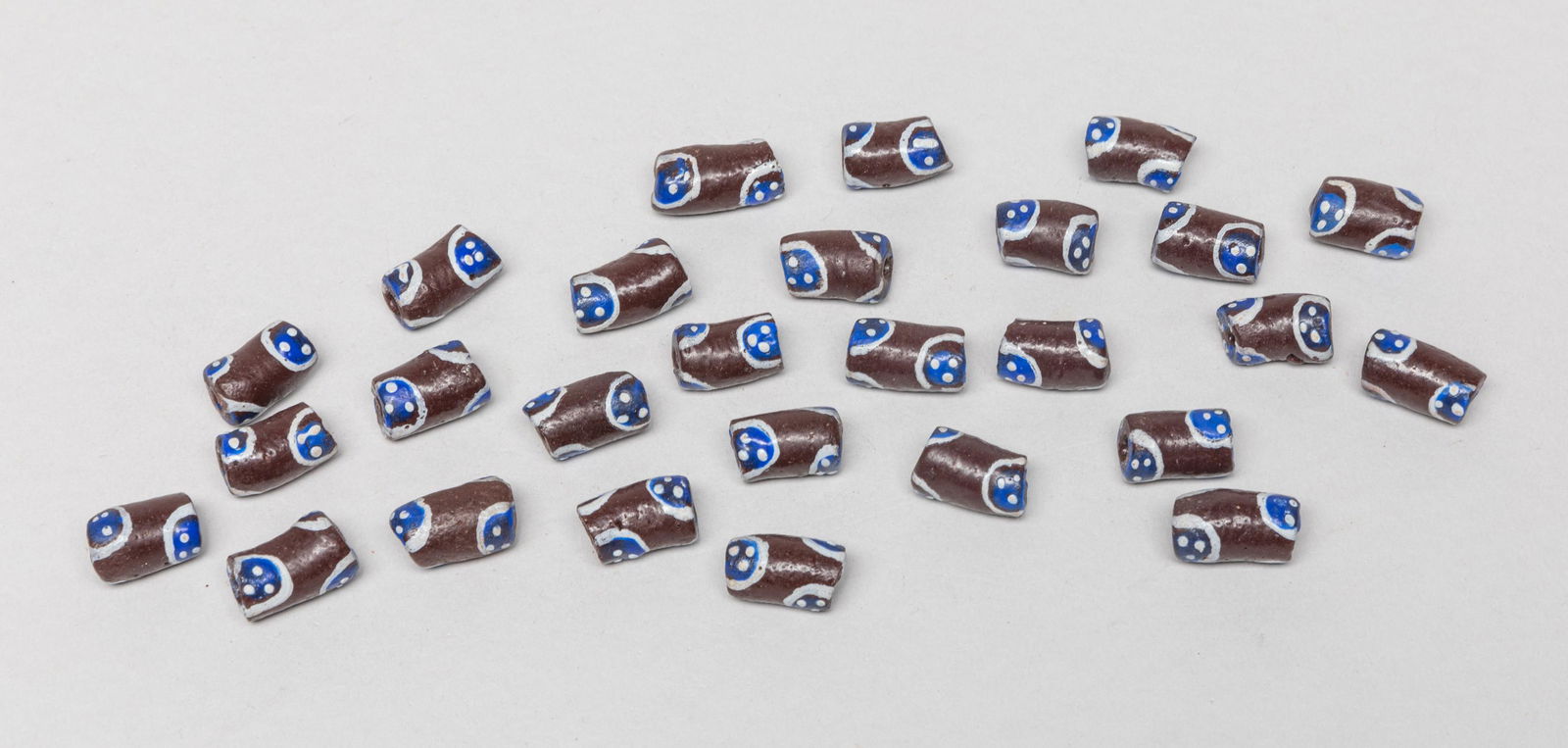 Roman Type Long Glass Trade Eye Beads (1 of 8)