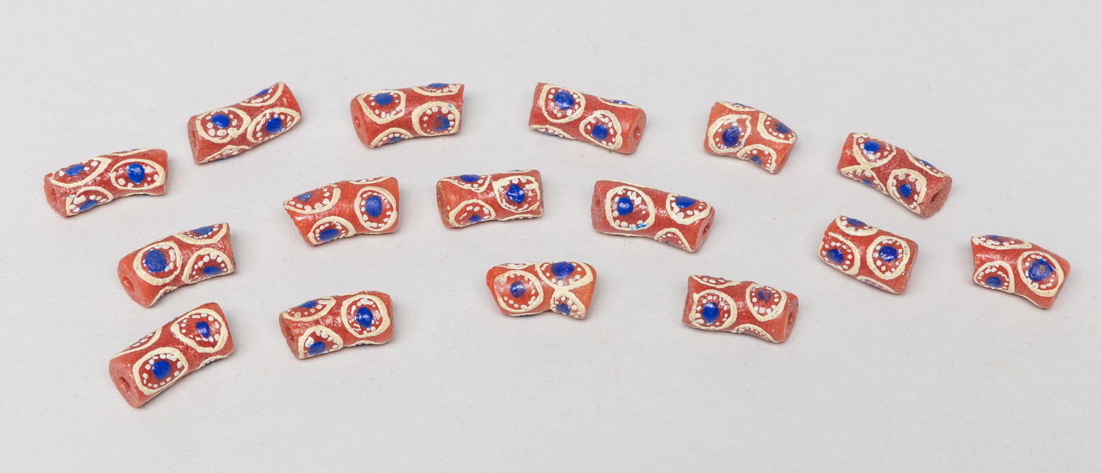 Roman Type long Dragonfly Glass Trade Beads (1 of 10)