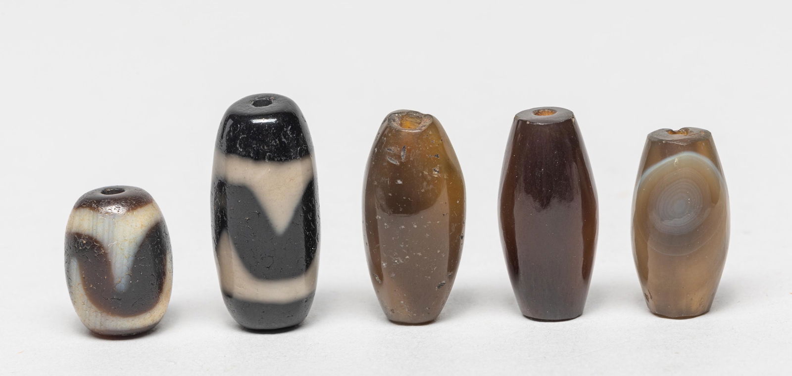 Chinese/Tibetan Dzi & Agate Beads (1 of 11)