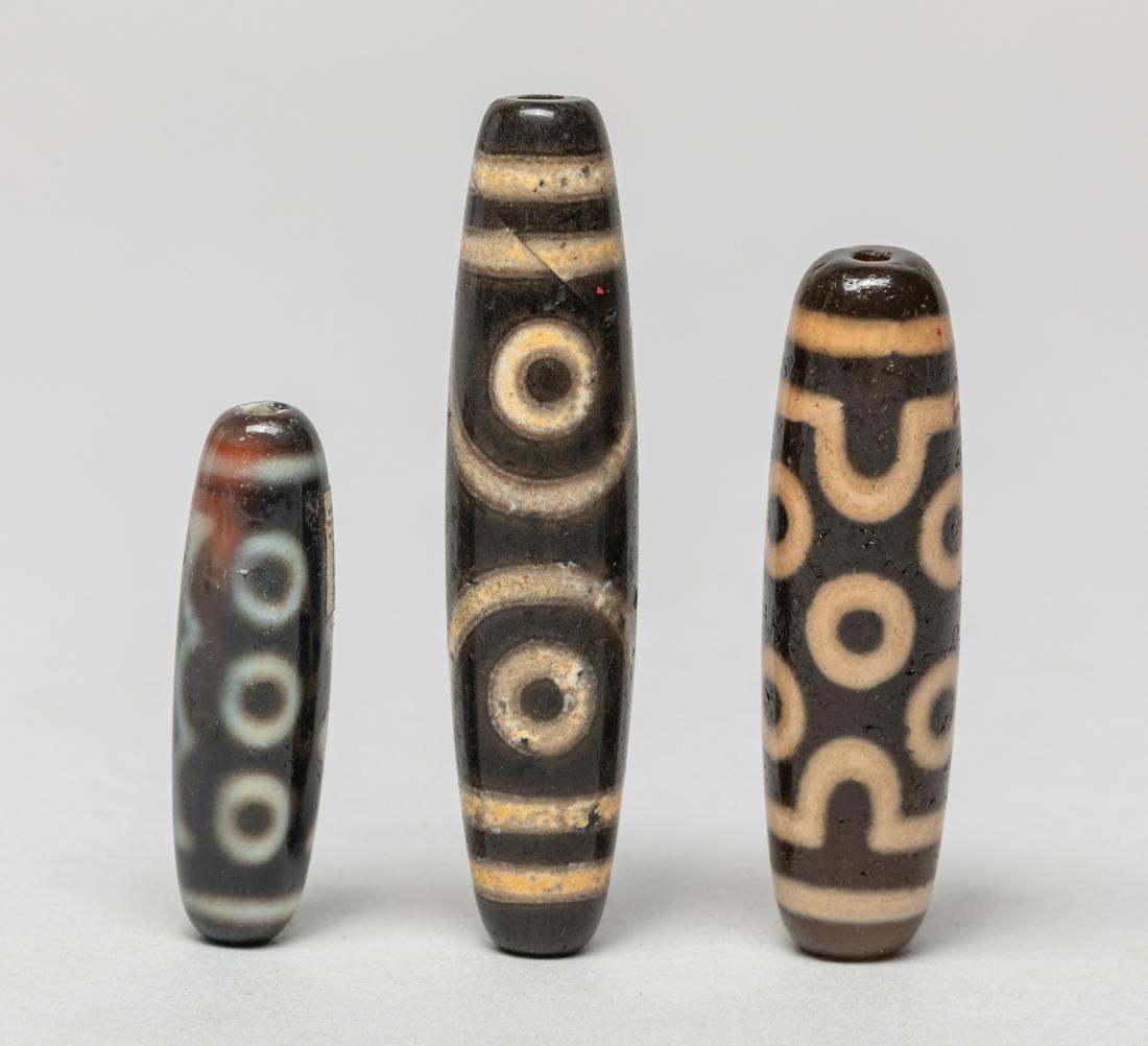 Chinese/Tibetan Dzi Beads Set (1 of 12)