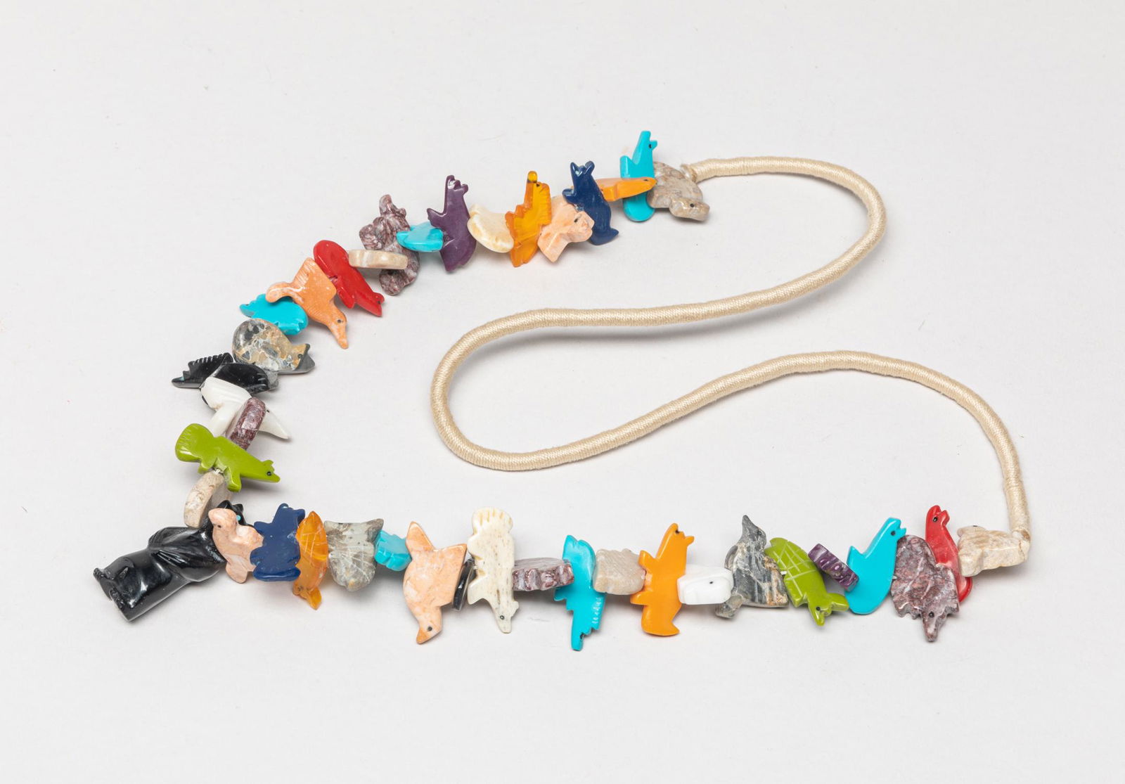 Zuni Multi Stone Fetish Animal Necklace (1 of 11)
