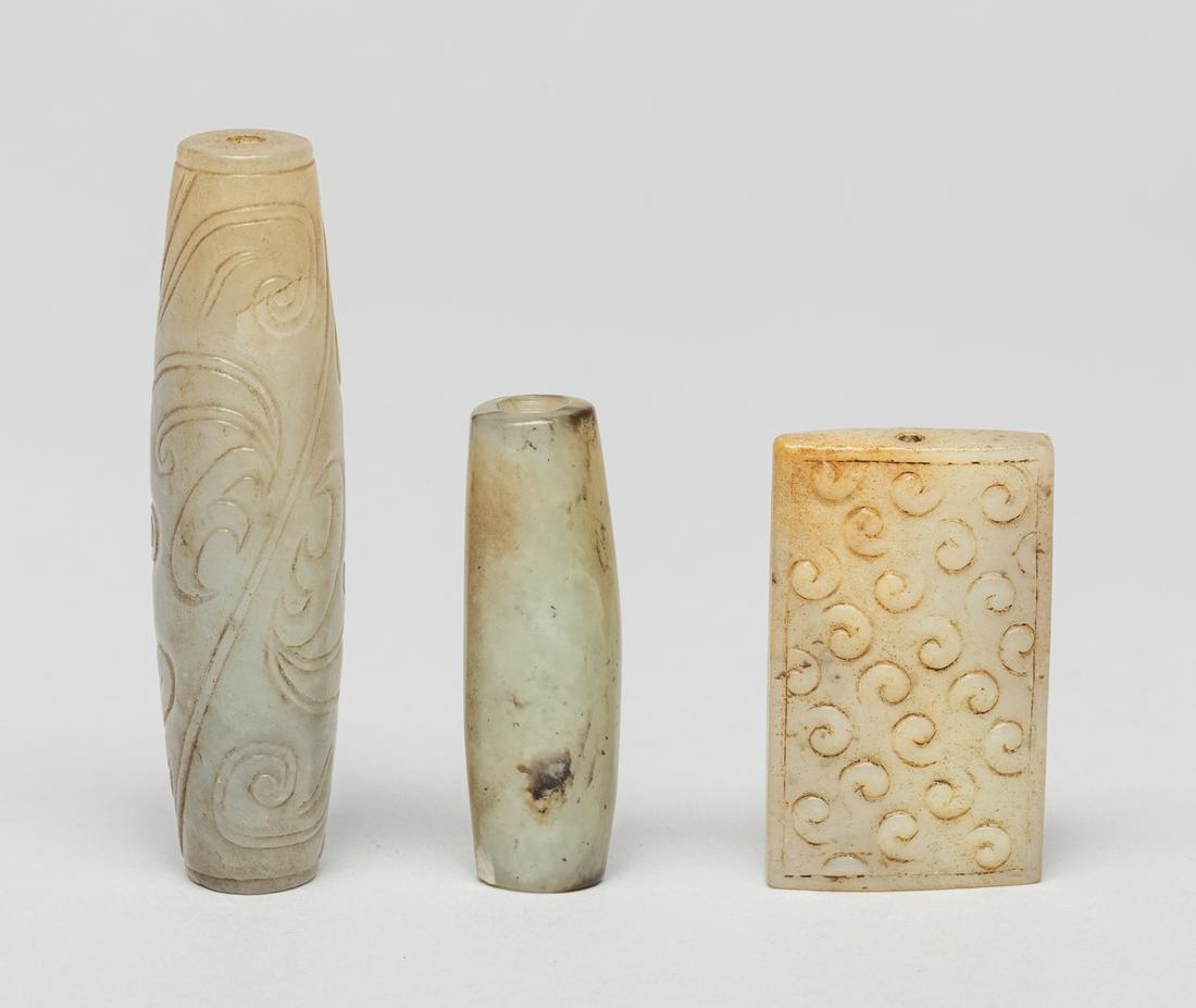 Rare Chinese Jade Carved Beads (1 of 13)