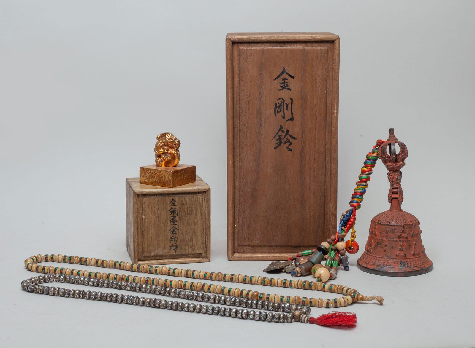 Tibetan Beads, Seal & Bell (1 of 11)