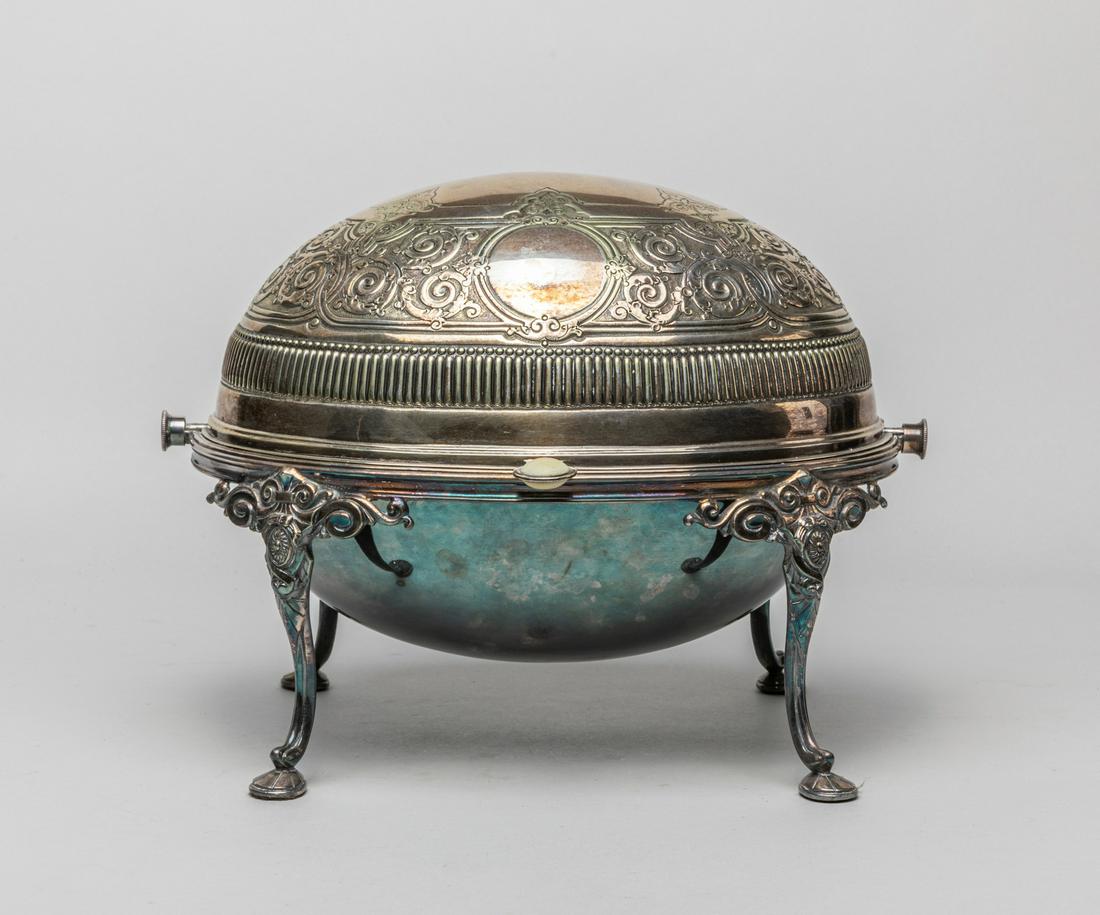 English Silver-plate Egg Shape Central Piece (1 of 14)