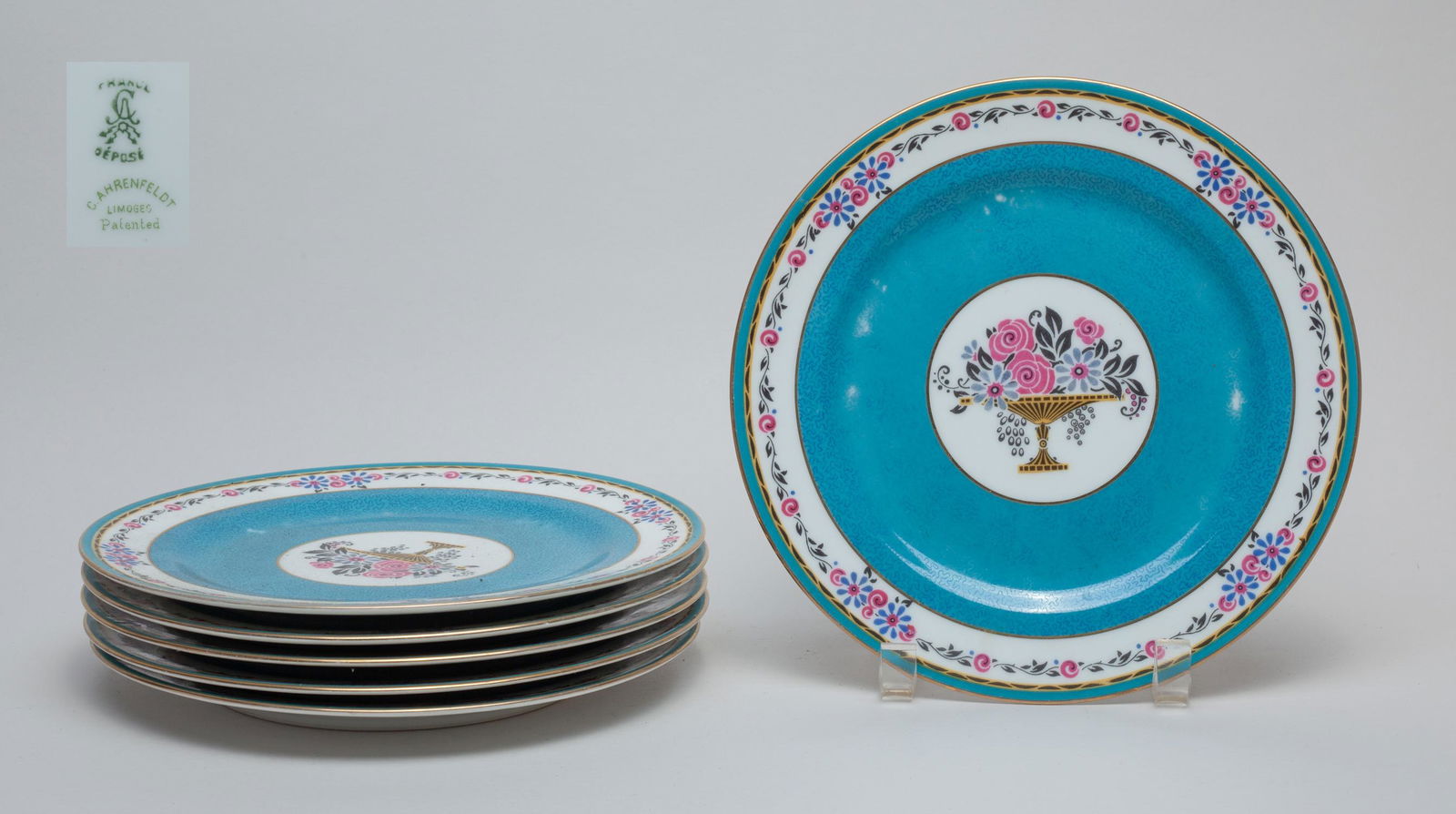 France Limoges Porcelain Plate Set (1 of 7)