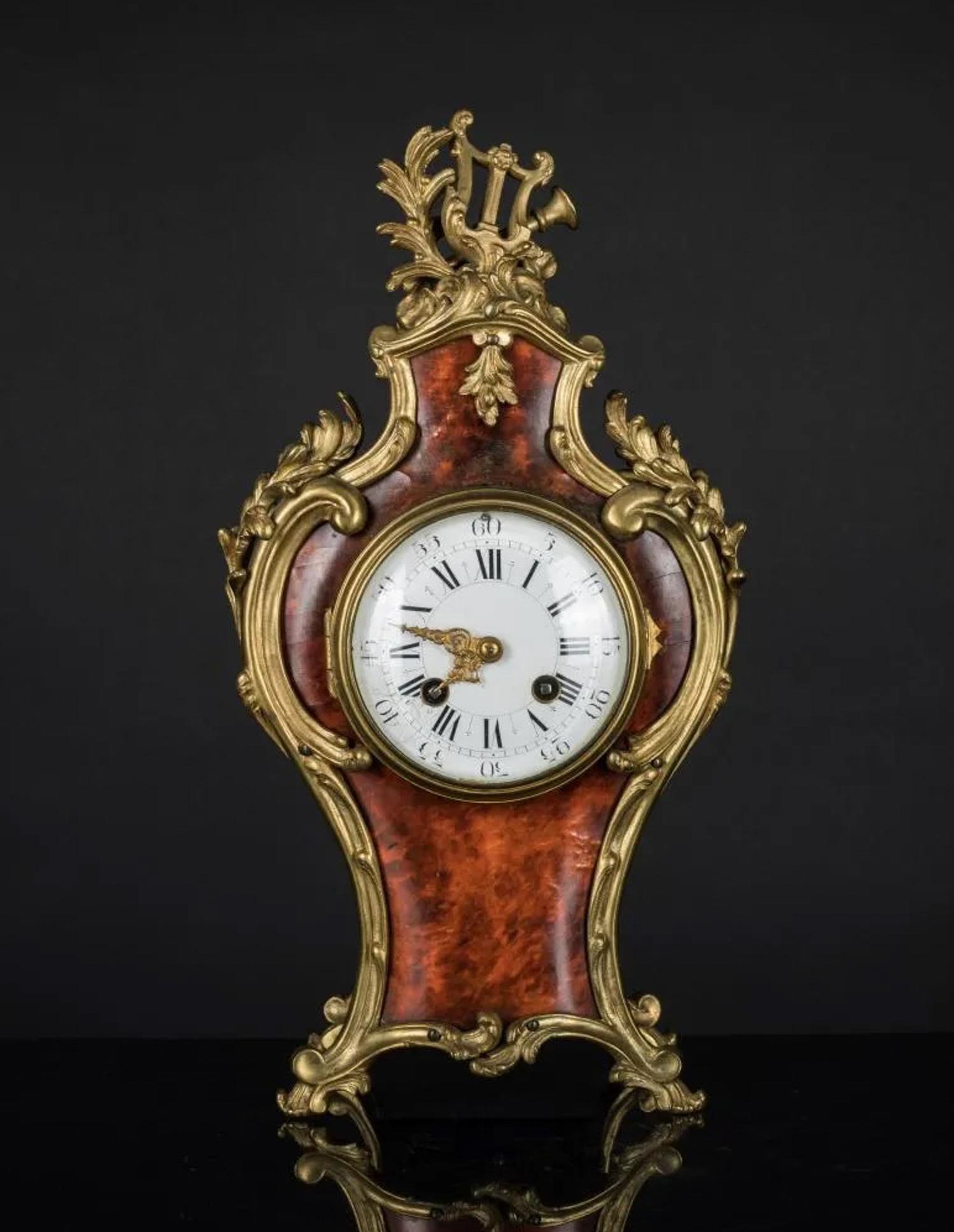 Antique French Boulle Shell Like Clock (1 of 9)