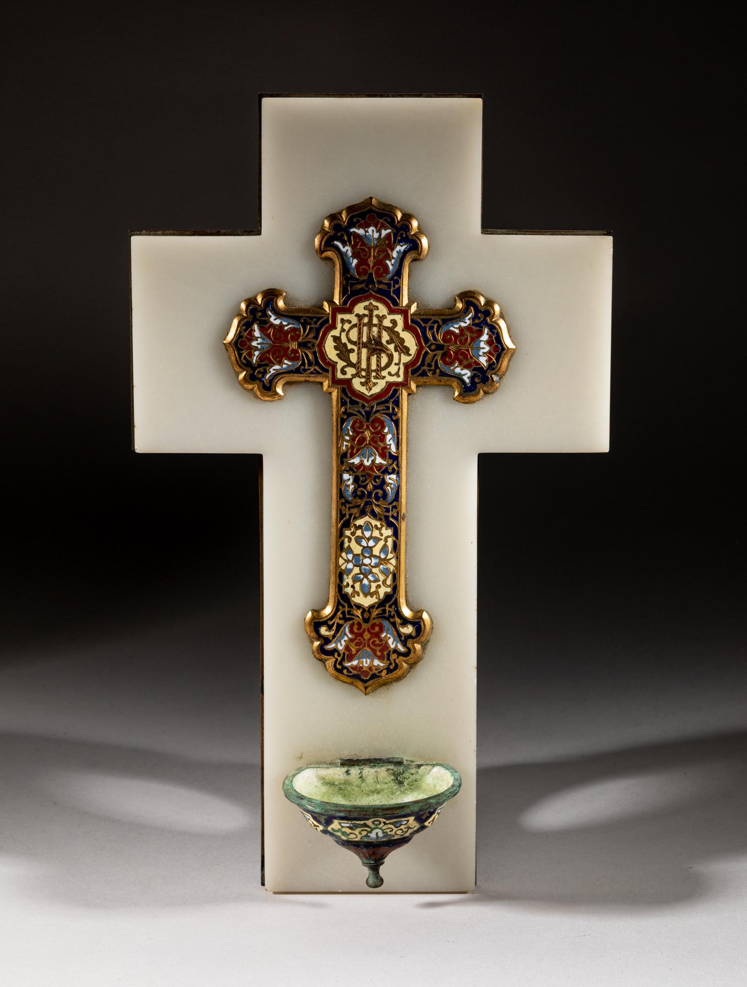 France Antique Cloisonne Cross (1 of 9)