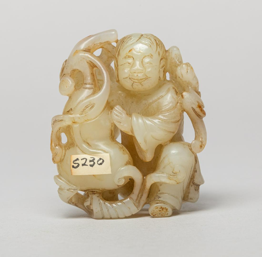 Large Chinese White Jade Boy (1 of 13)