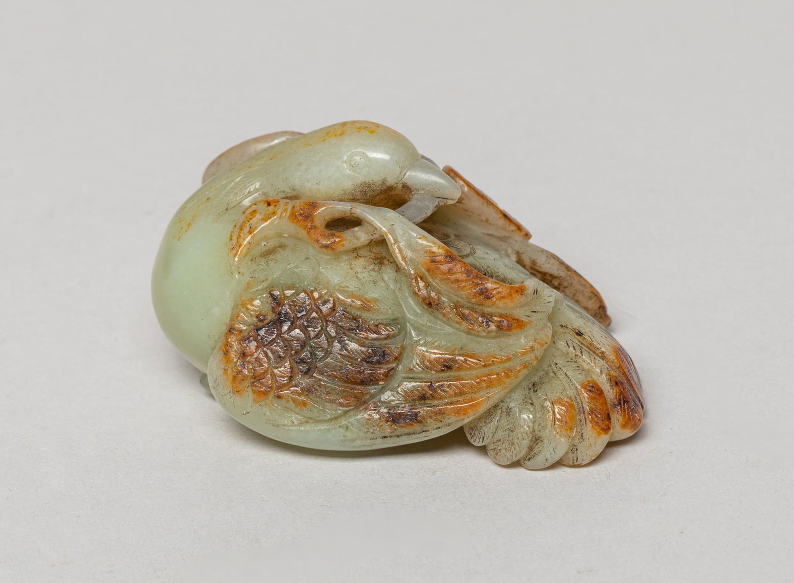 Large Chinese Jade Sculpture of Bird (1 of 12)