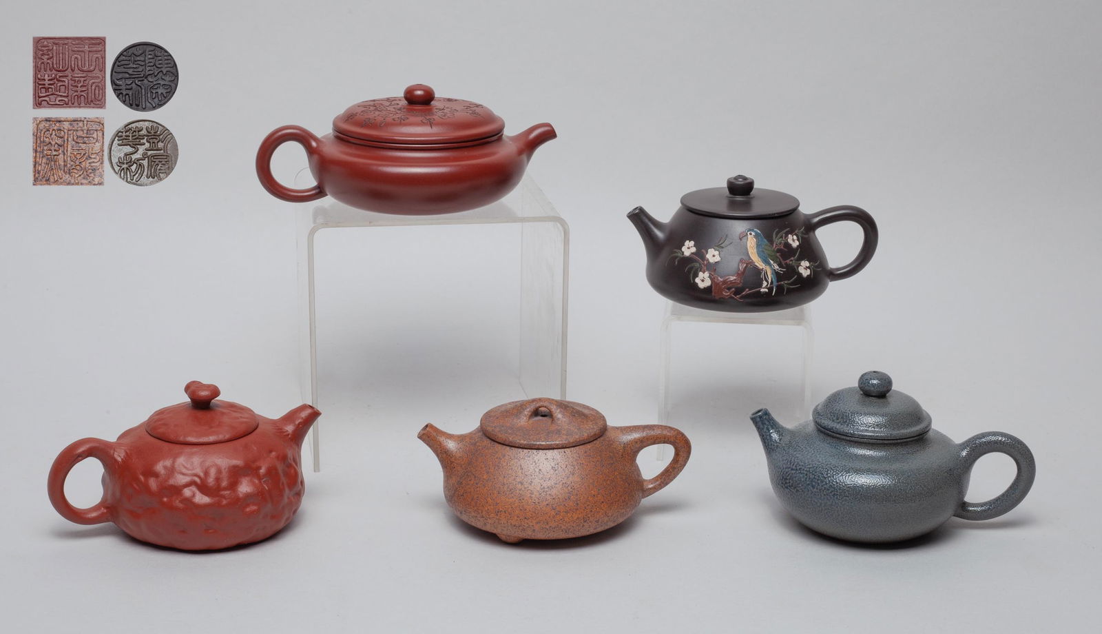 Vintage Chinese Yixing Zisha Tea Pots (1 of 13)