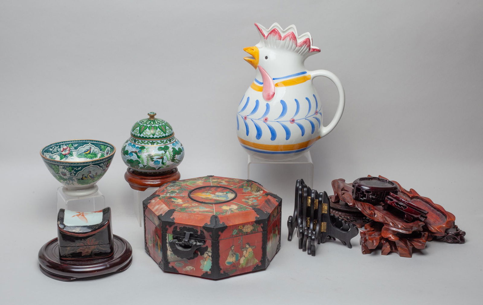 Chinese Wood Stands, Cloisonne & House Decors (1 of 15)