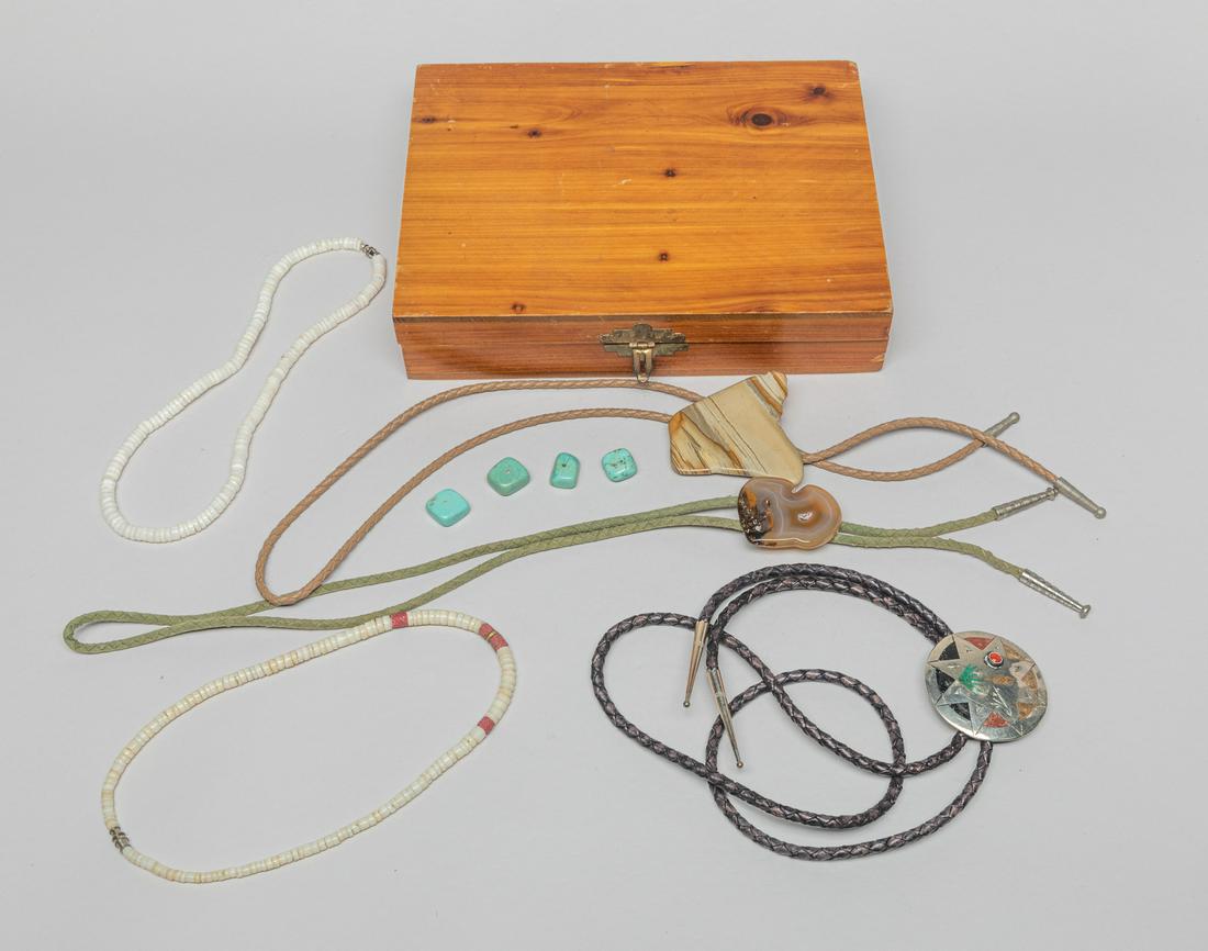 Zuni Style Bolo Ties & Necklaces (1 of 14)