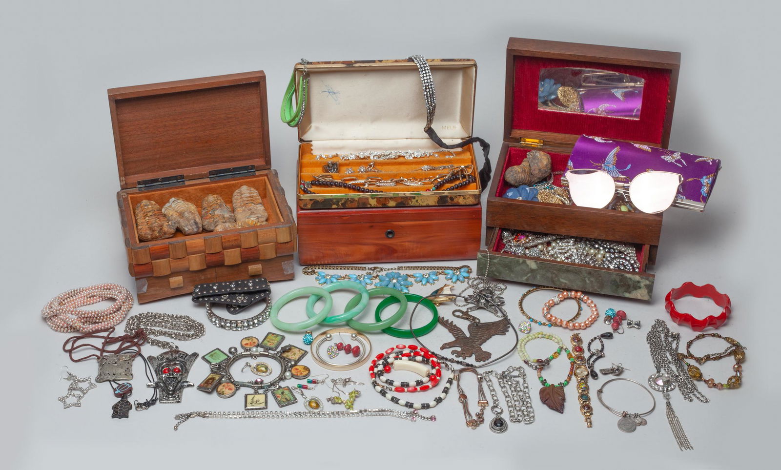 Vintage Fossil & Costume Jewelry Set (1 of 10)