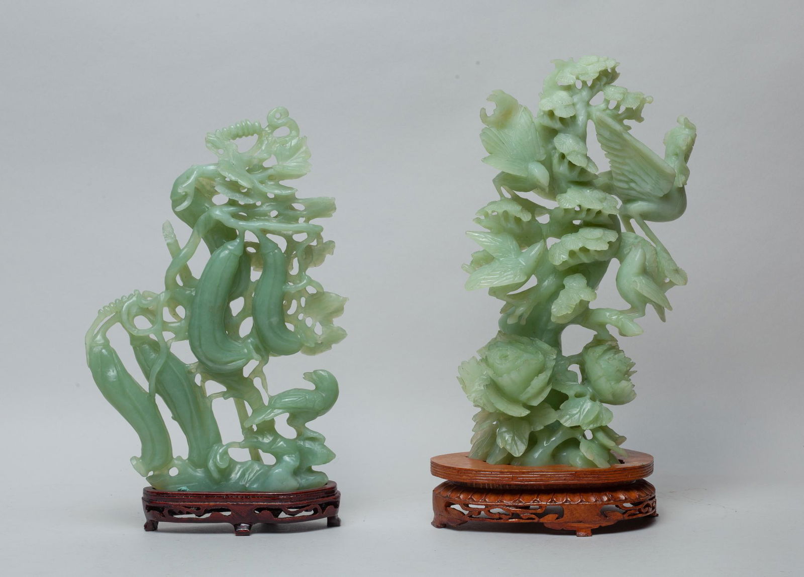 Chinese Export Translucent Jade Table Sculptures (1 of 19)