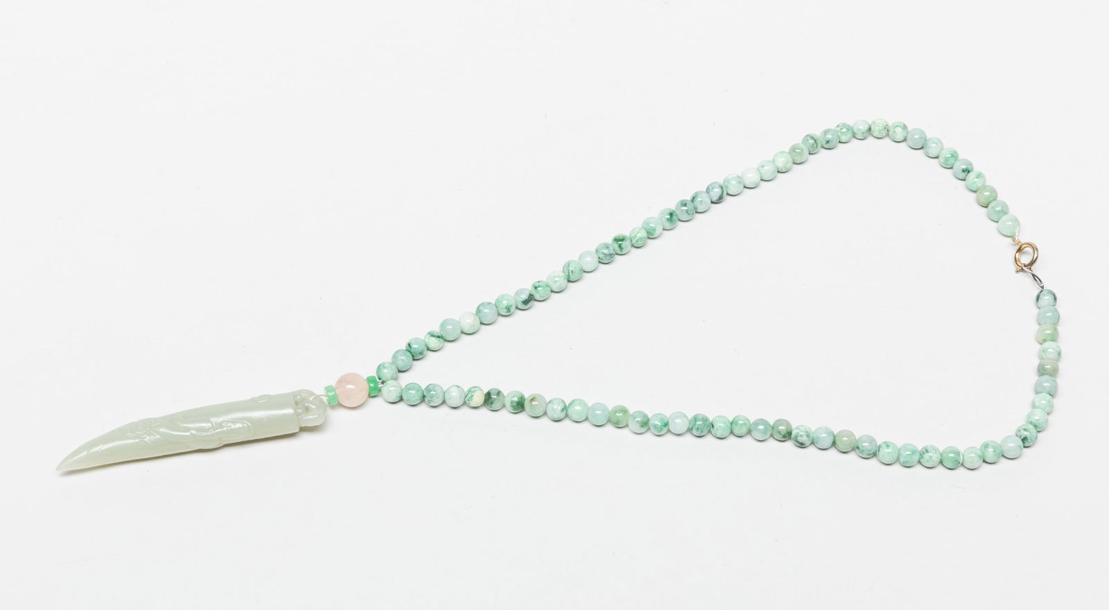 Chinese Export Jade Necklace (1 of 11)