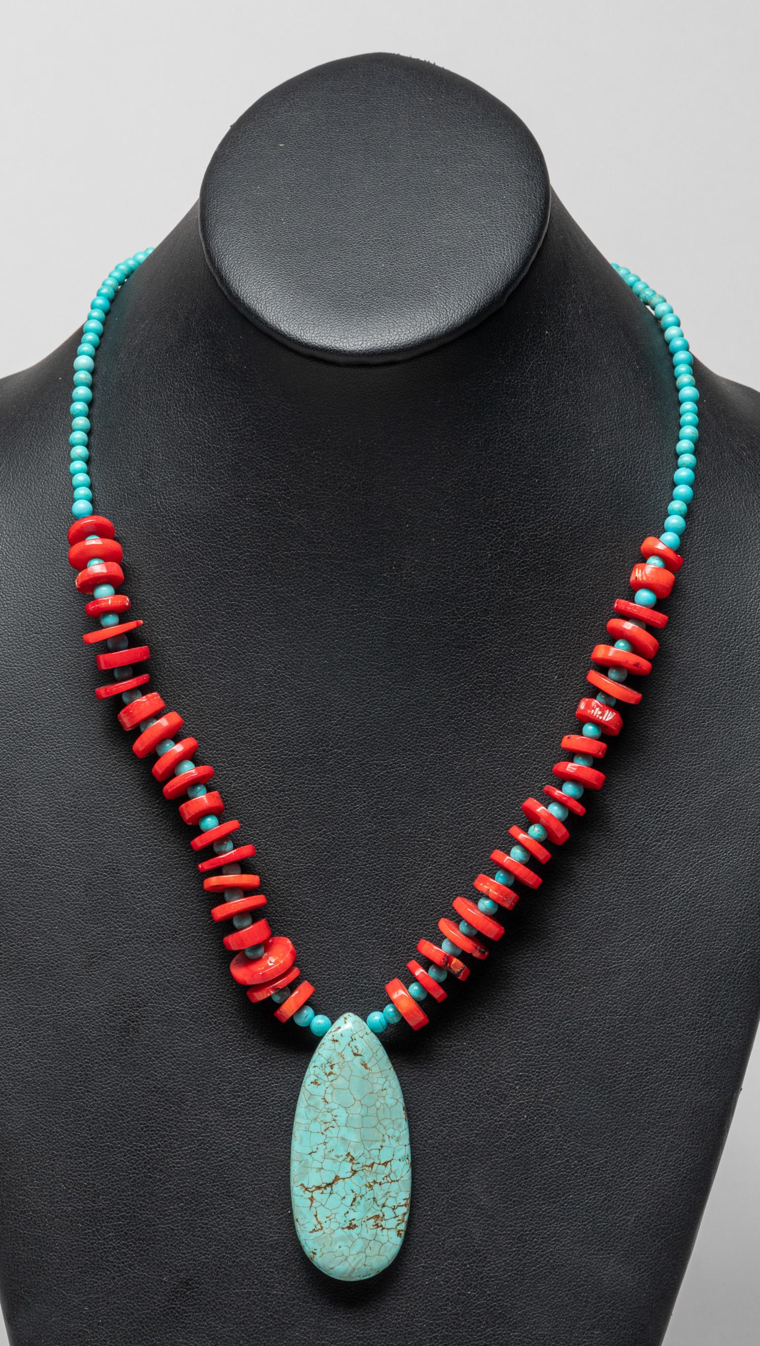 Collectible Zuni Turquoise Like Necklace (1 of 8)