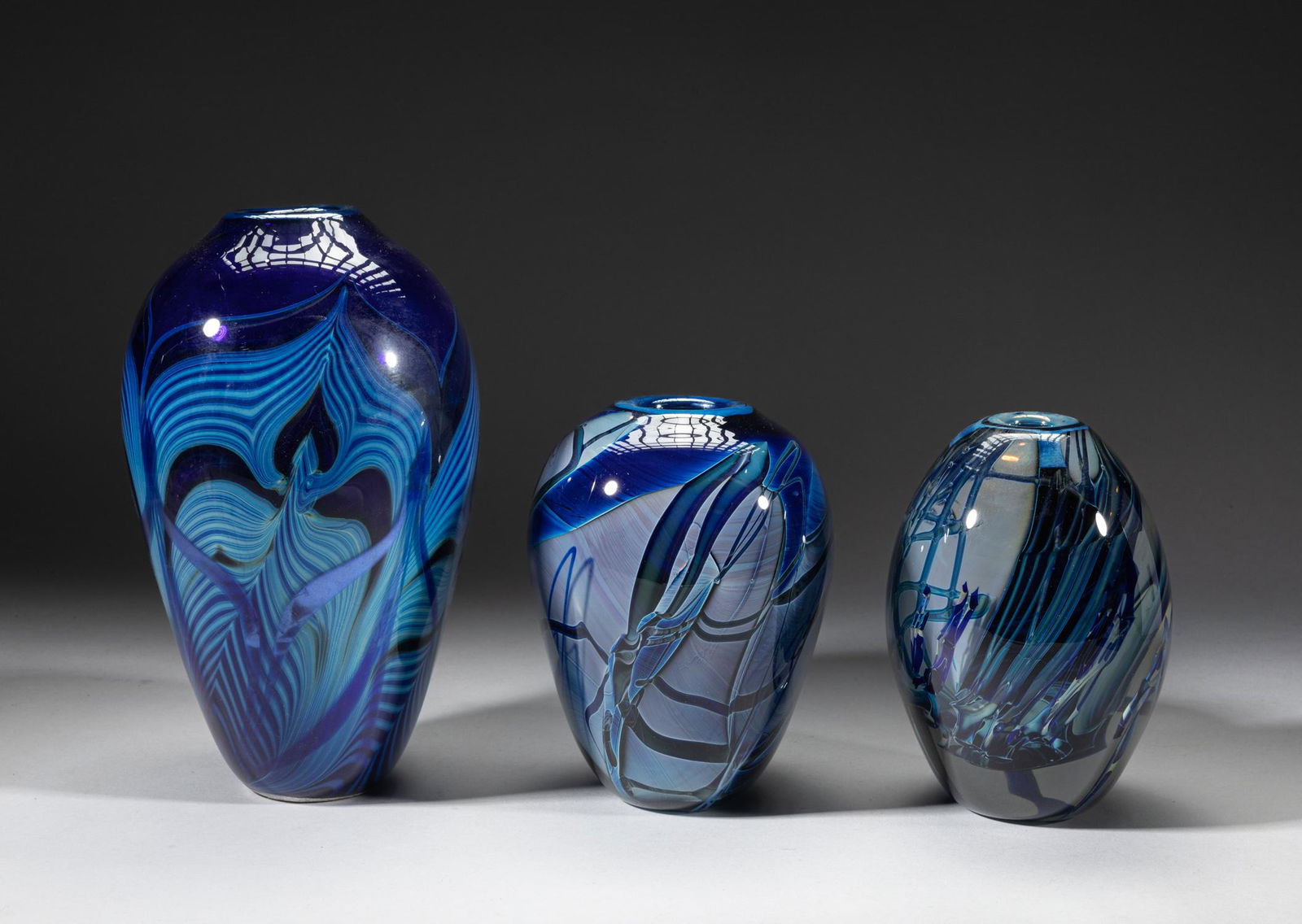 Signed Studio Art Glass Vases (1 of 14)