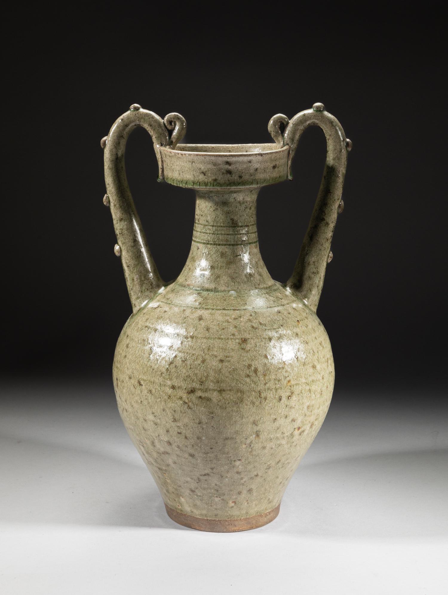 Large Chinese Yue Stoneware Porcelain Vase (1 of 12)