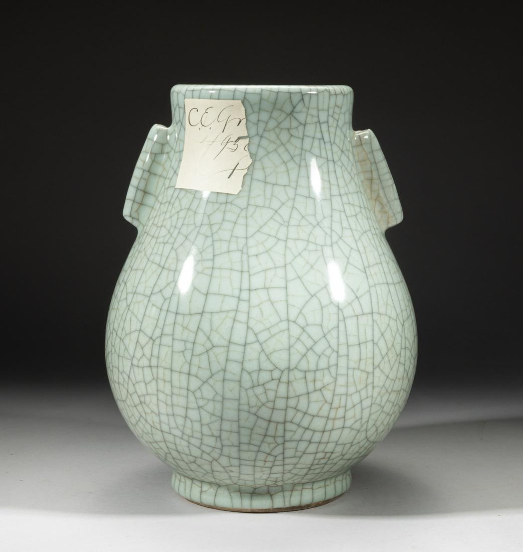 Large Chinese Ge Stoneware Porcelain Vase (1 of 10)