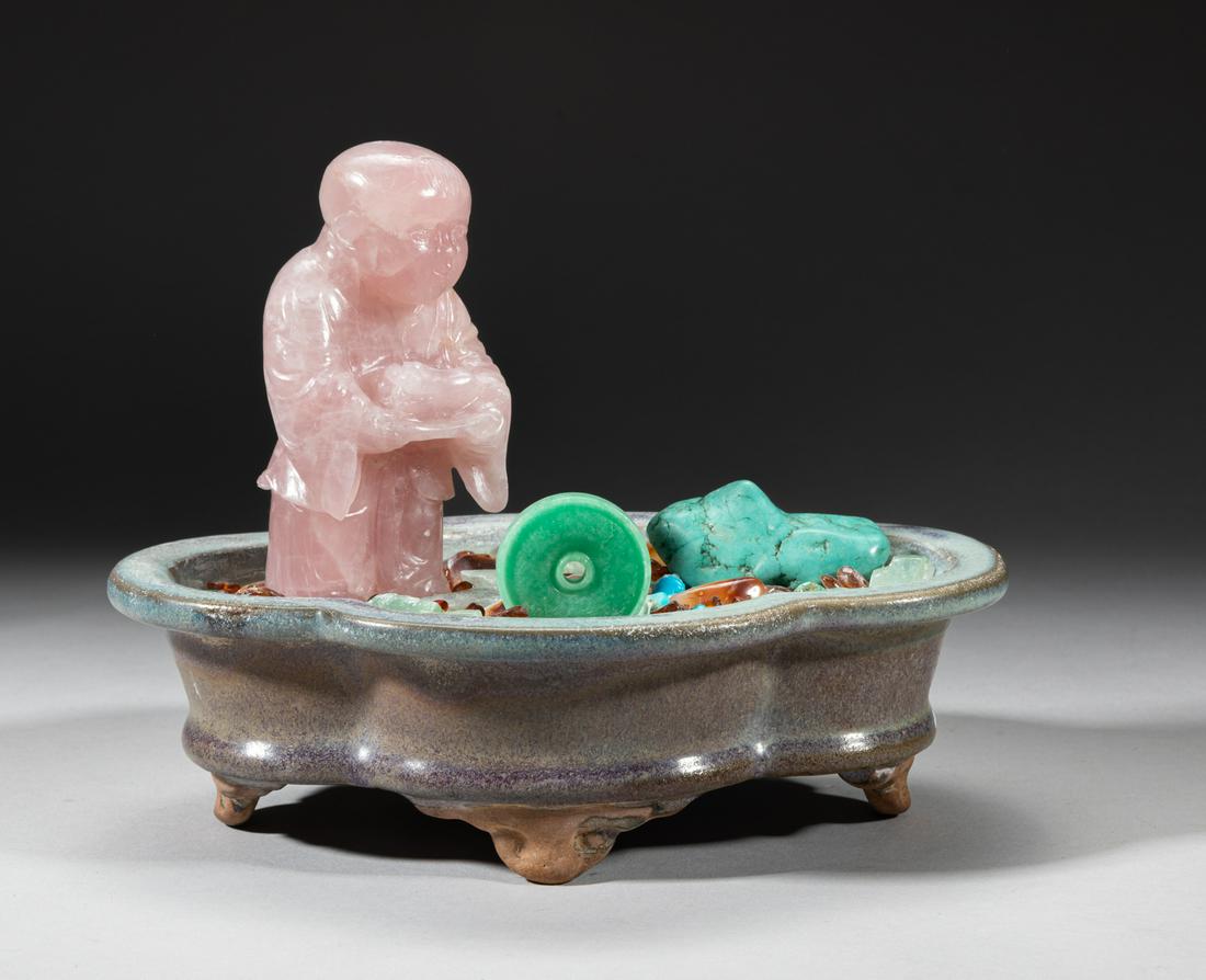 Chinese Porcelain, Quartz & Stone Bonsai (1 of 10)