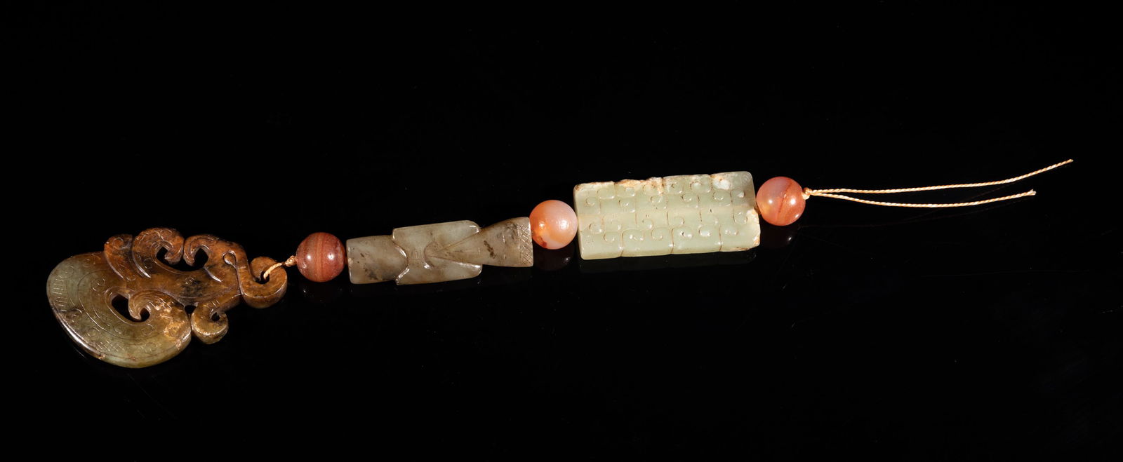 Chinese Manchu Jade & Agate Sets (1 of 10)