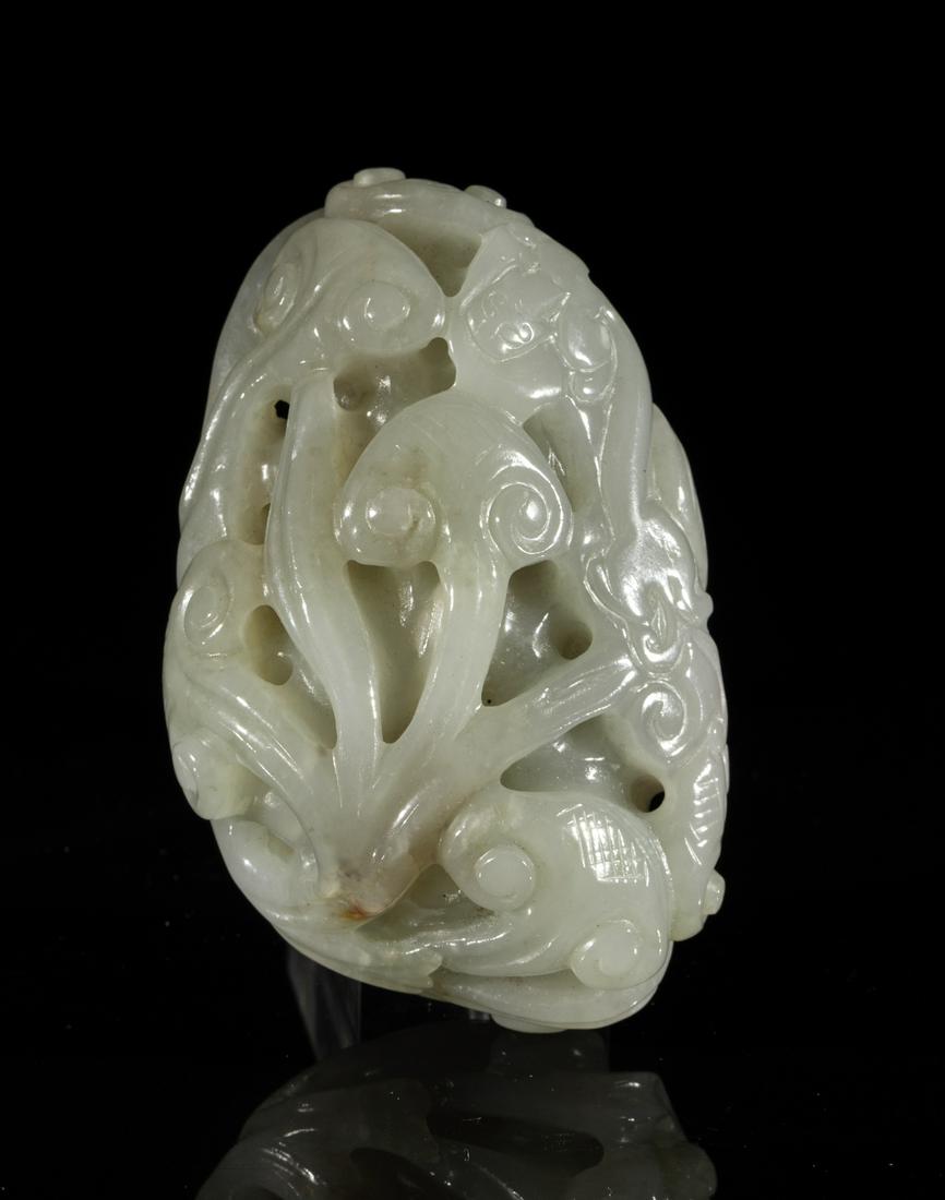 Large Chinese White Jade Sculpture (1 of 12)