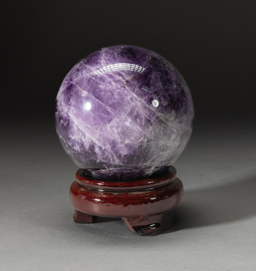 Collectible Amethyst Sculpture of Ball (1 of 7)