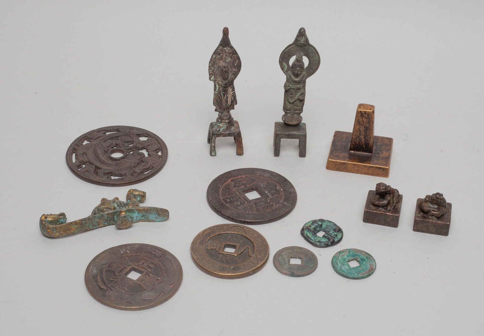 Estate Chinese Bronze Pieces (1 of 12)