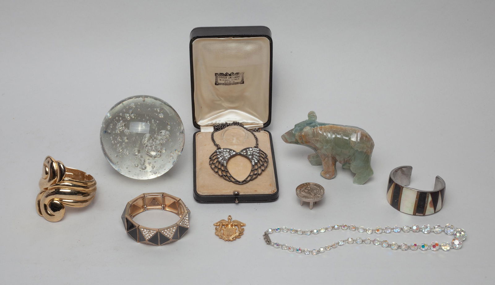 Glass Sculpture, Gemstones & Jewelry Sets (1 of 11)