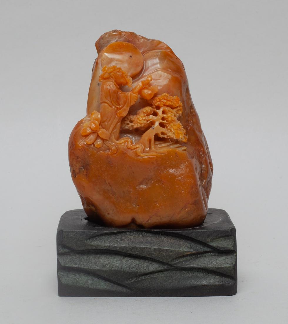 Chinese Shoushan Stone Table Sculpture (1 of 8)