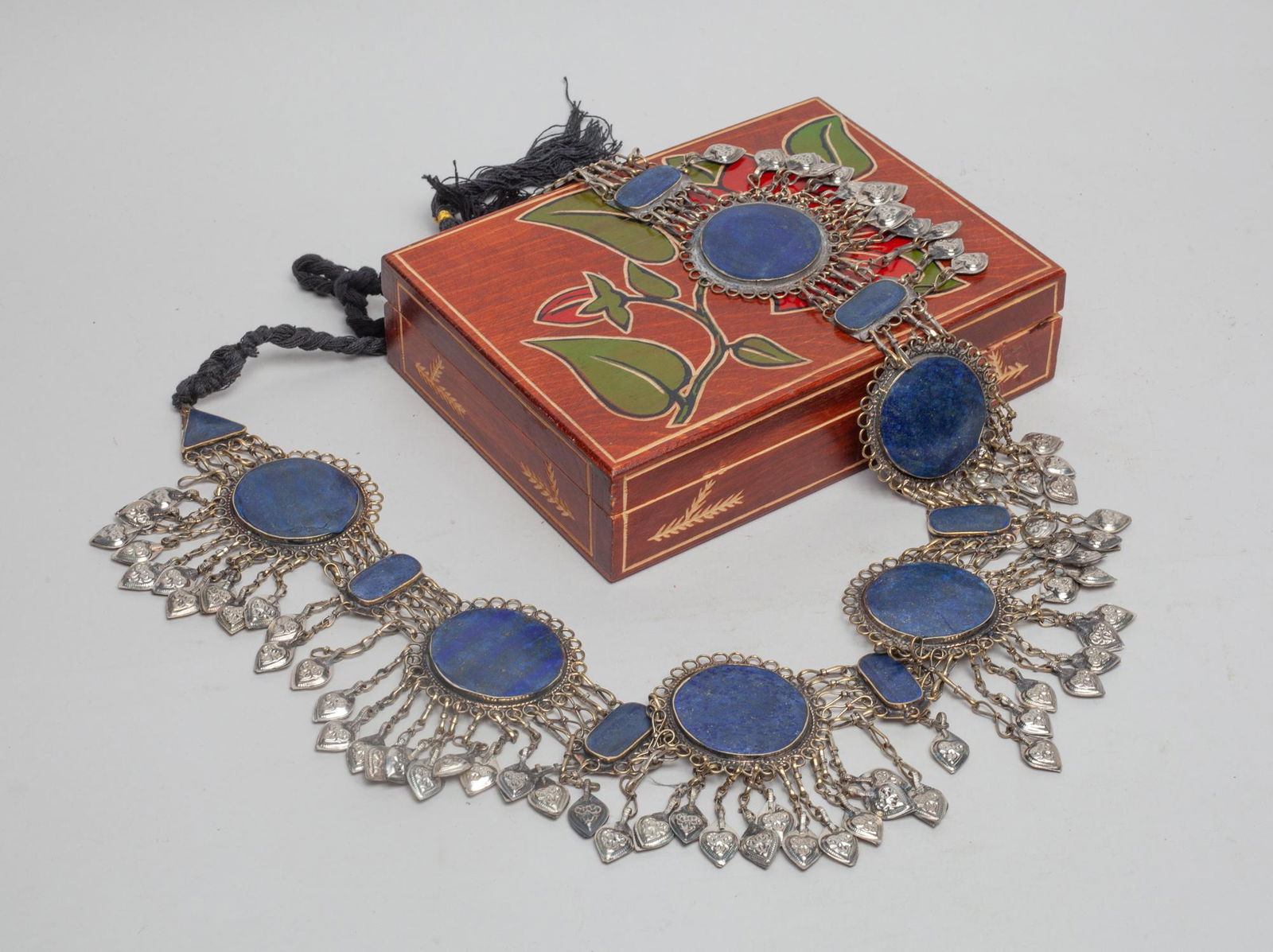 Continental Large Lapis & Metal Belt (1 of 6)