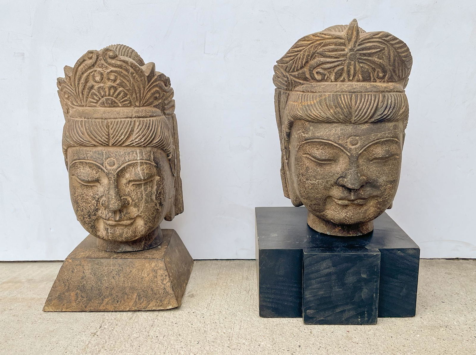 Estate Chinese Stone Buddha Head (1 of 17)