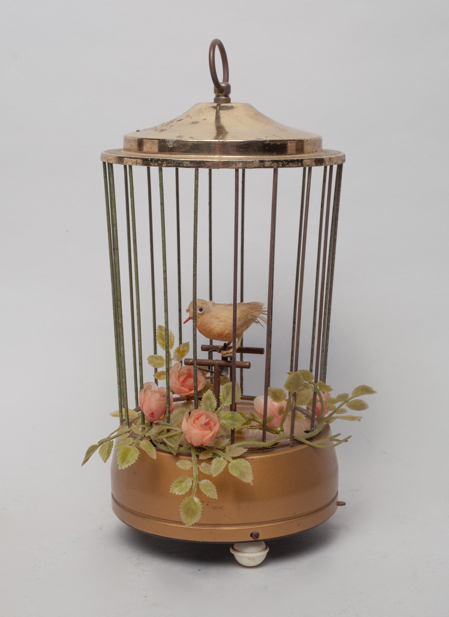 Antique/Vintage Bird Cage Music Box (1 of 8)
