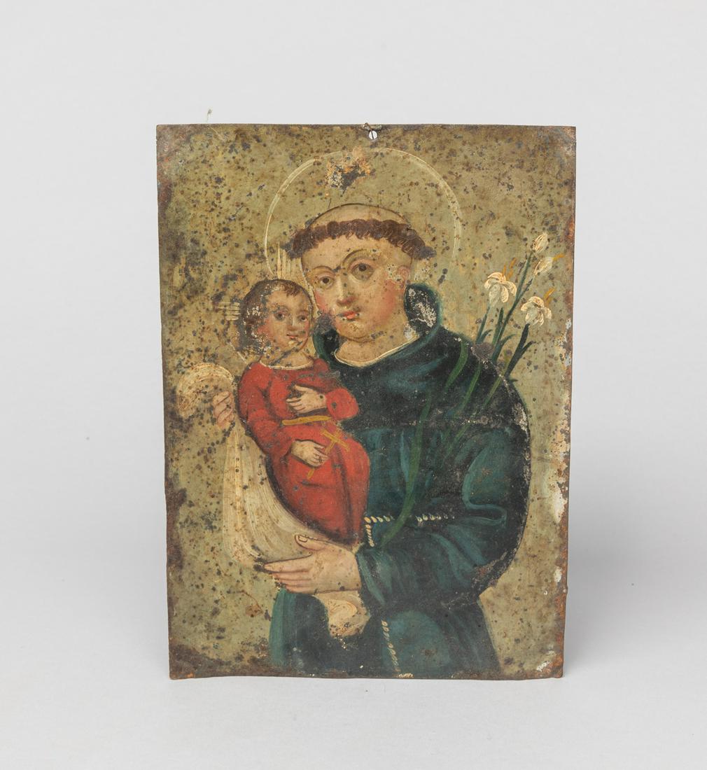 Antique Painted Metal Hanging Piece (1 of 7)