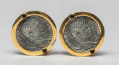 Vintage Designed Roman Type Coin Earrings