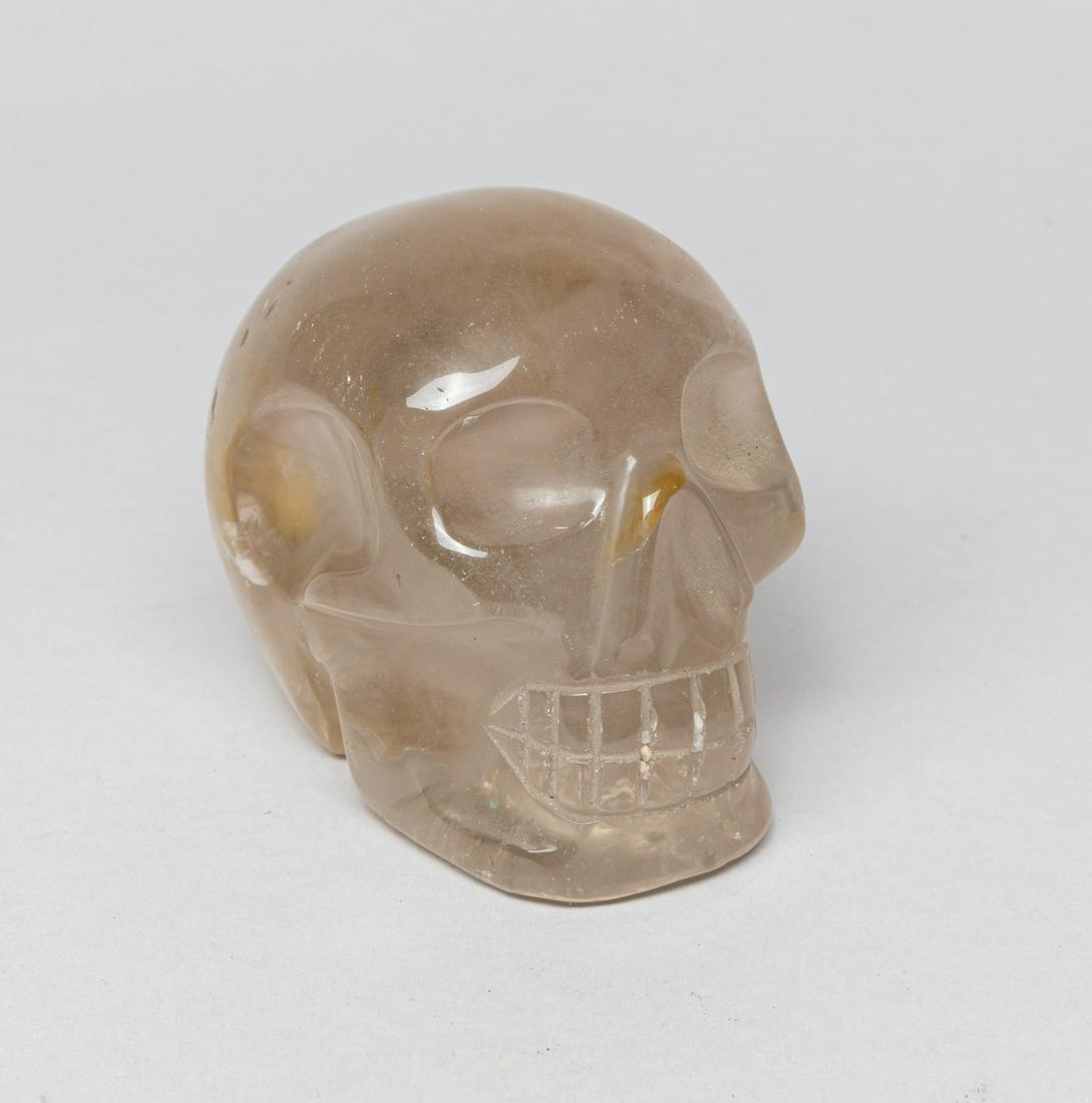 Rock Crystal Table Sculpture of Skull (1 of 8)
