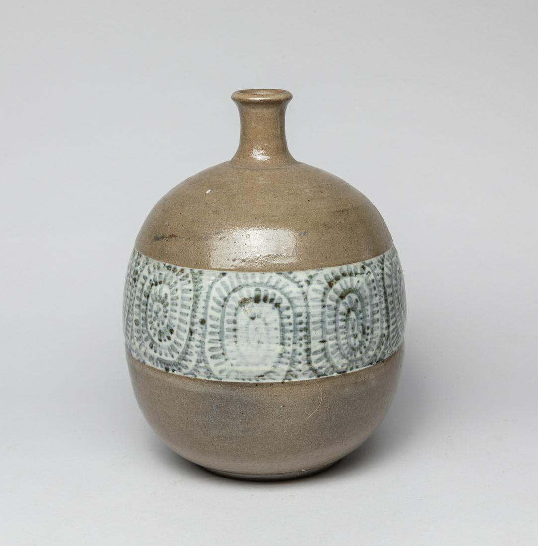 Mid-Century Hand Thrown Stoneware Vase (1 of 8)