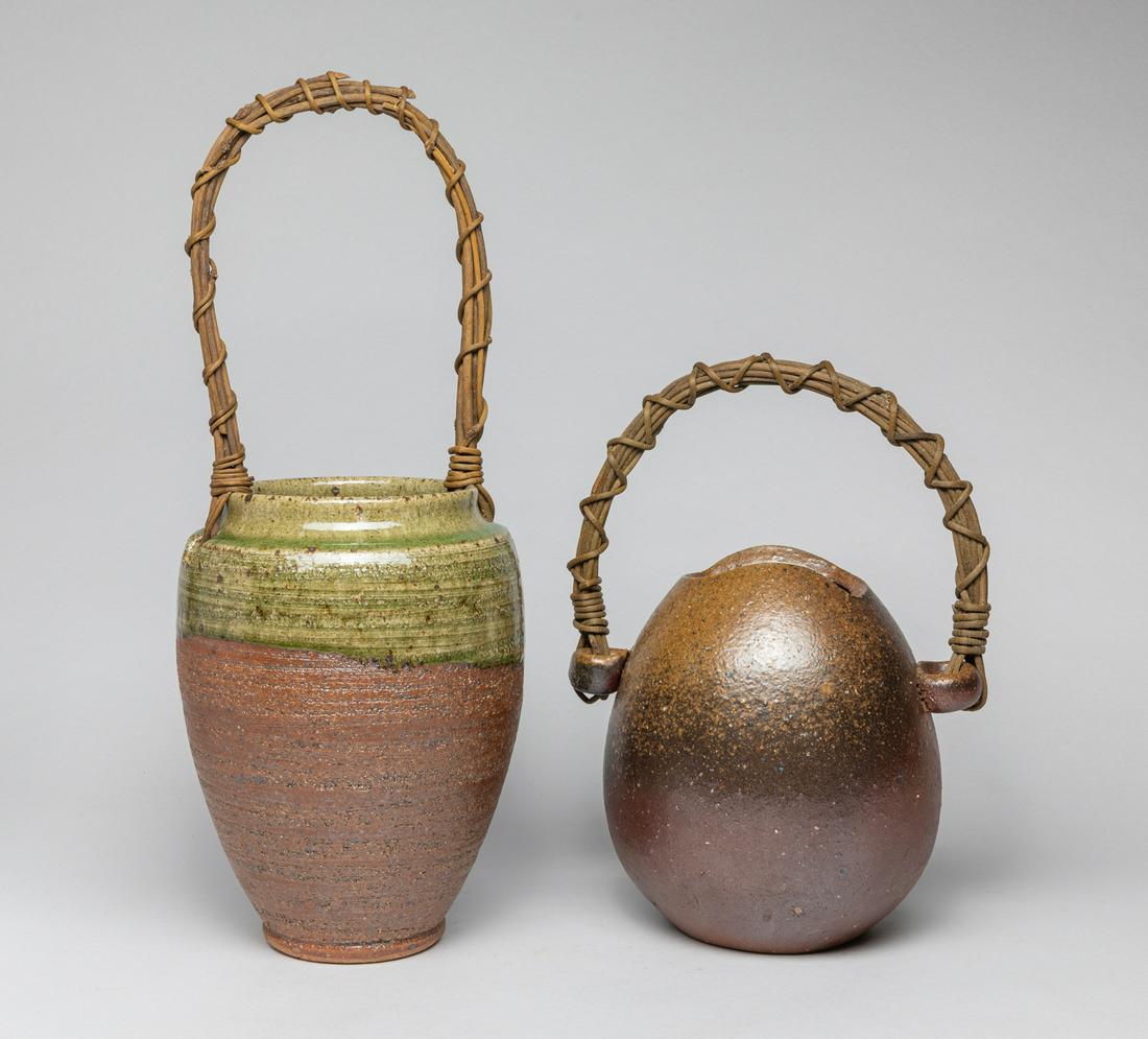 Two Garden Used Studio Art Hanging Vases (1 of 12)