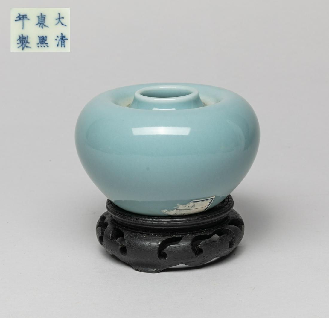 Chinese Sky Blue Glazed Porcelain Water Pot (1 of 10)