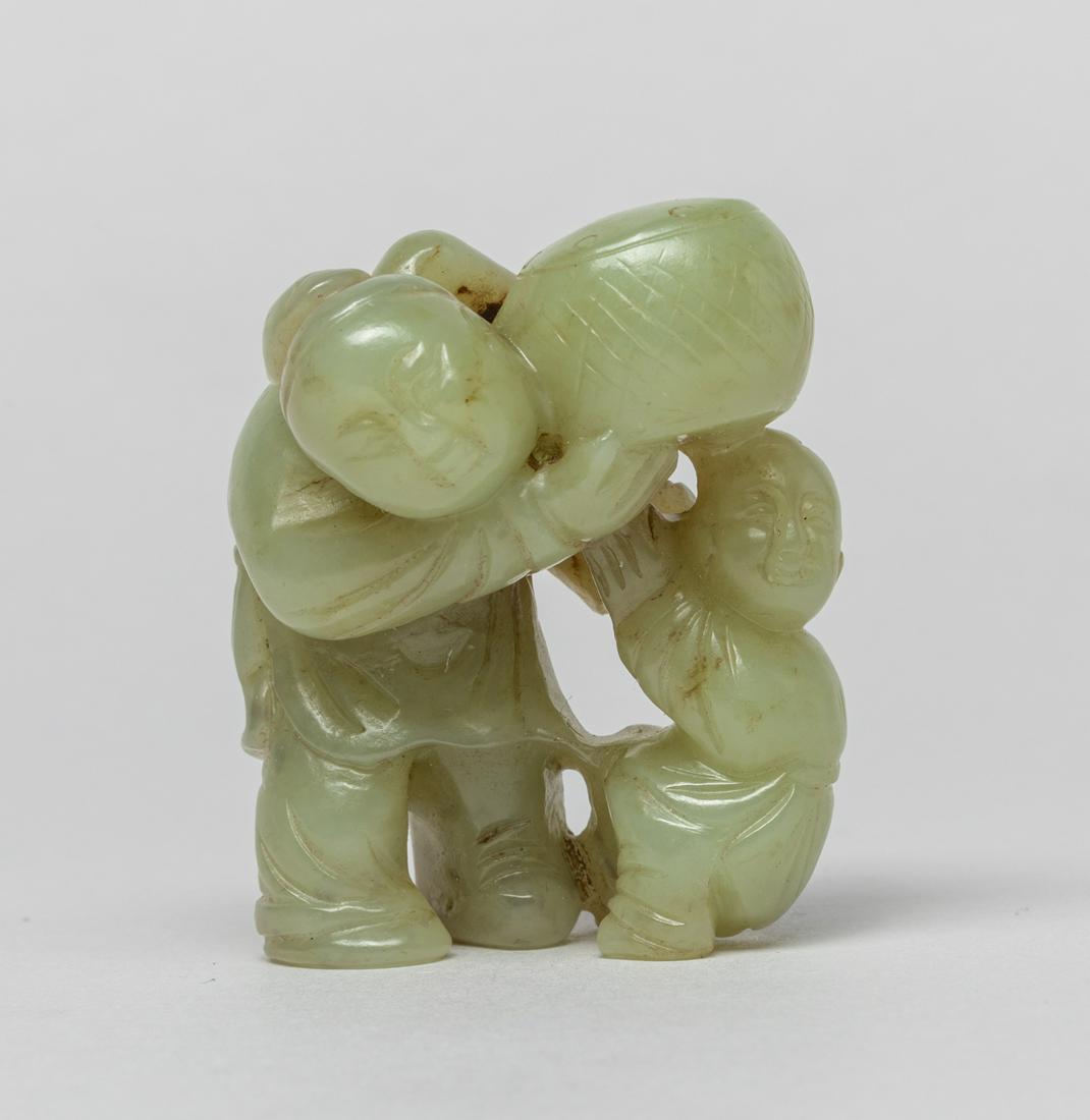 Chinese Large Jade Toggle of Boy (1 of 12)