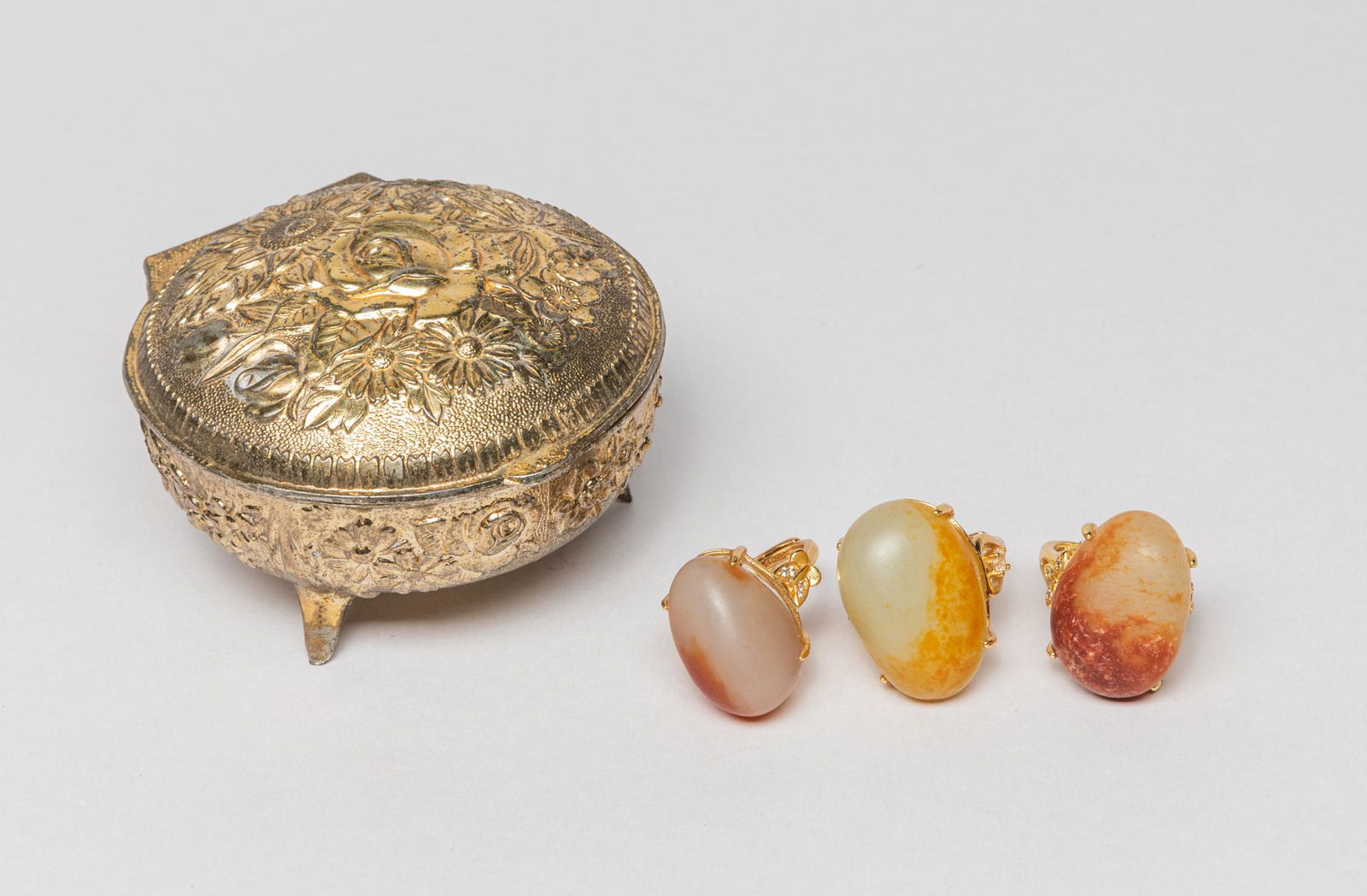 Chinese Russet Jade Rings (1 of 12)