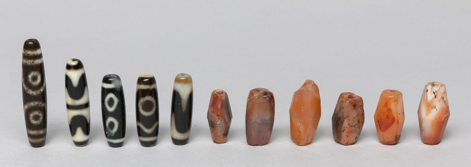 Chinese Sino-Tibetan Dzi & Agate Beads (1 of 14)