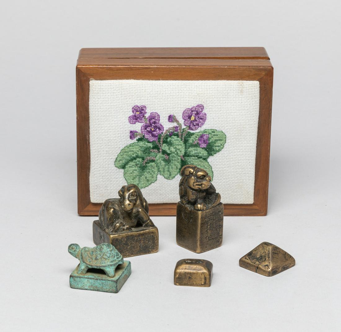 Estate Chinese Bronze Seals (1 of 19)