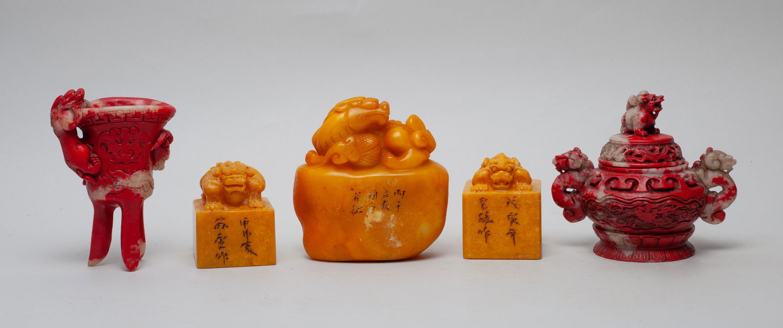 Chinese Vintage Soap Stone Carvings (1 of 14)
