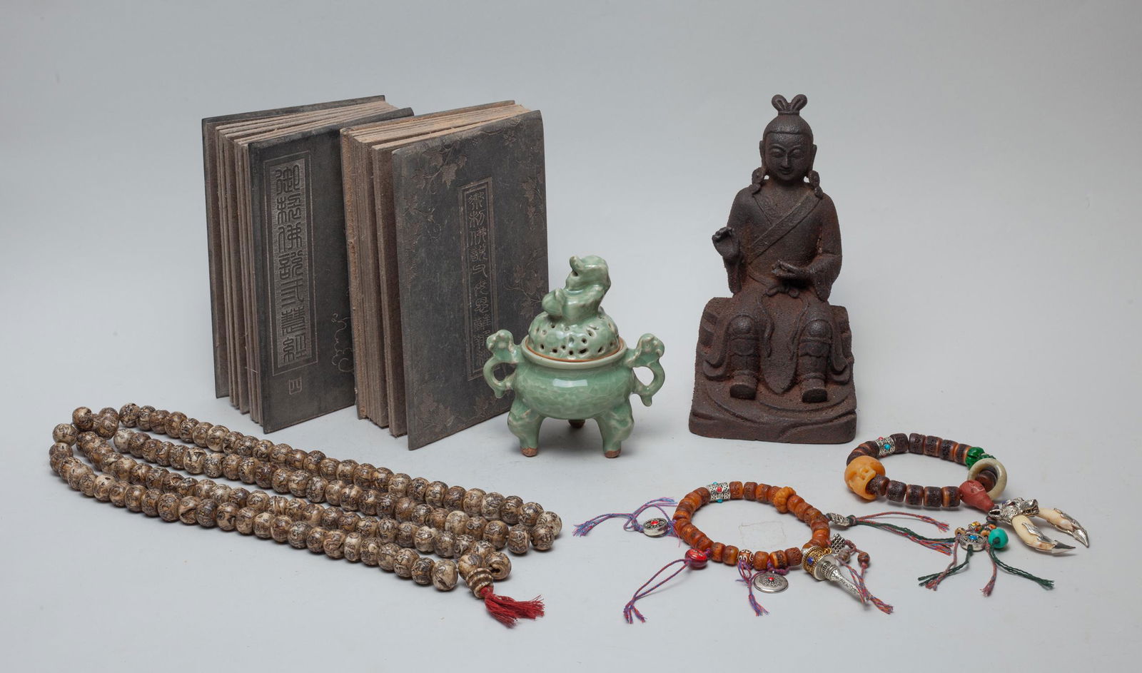 Chinese Jade Book, Beads & Buddha (1 of 19)